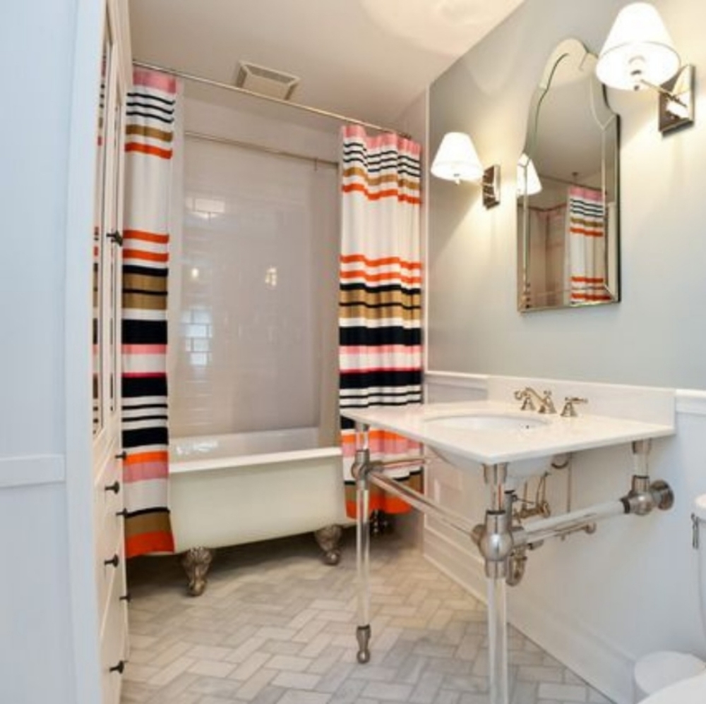 Kate Spade Candy Stripe Shower Curtain